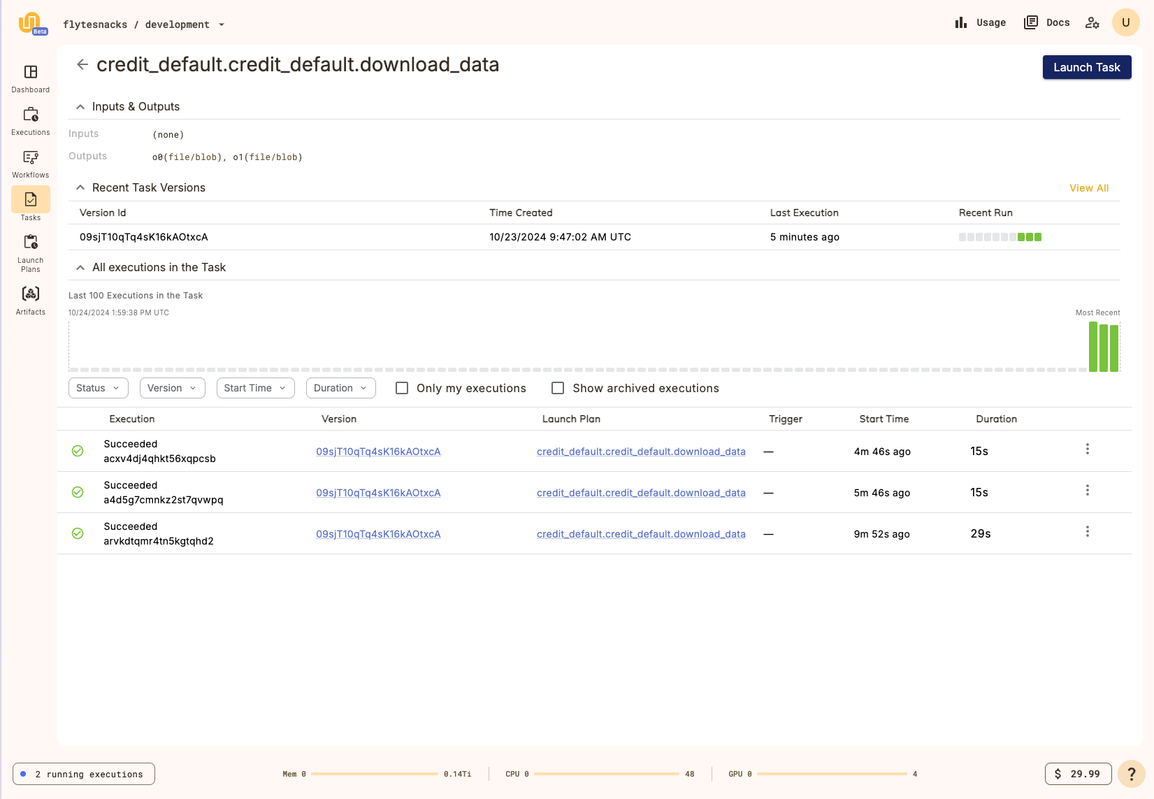 Task view